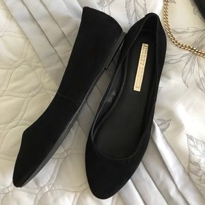 Suede Flats (Black)
